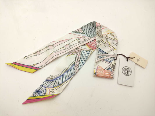 HERMES Twilly scarf with tag