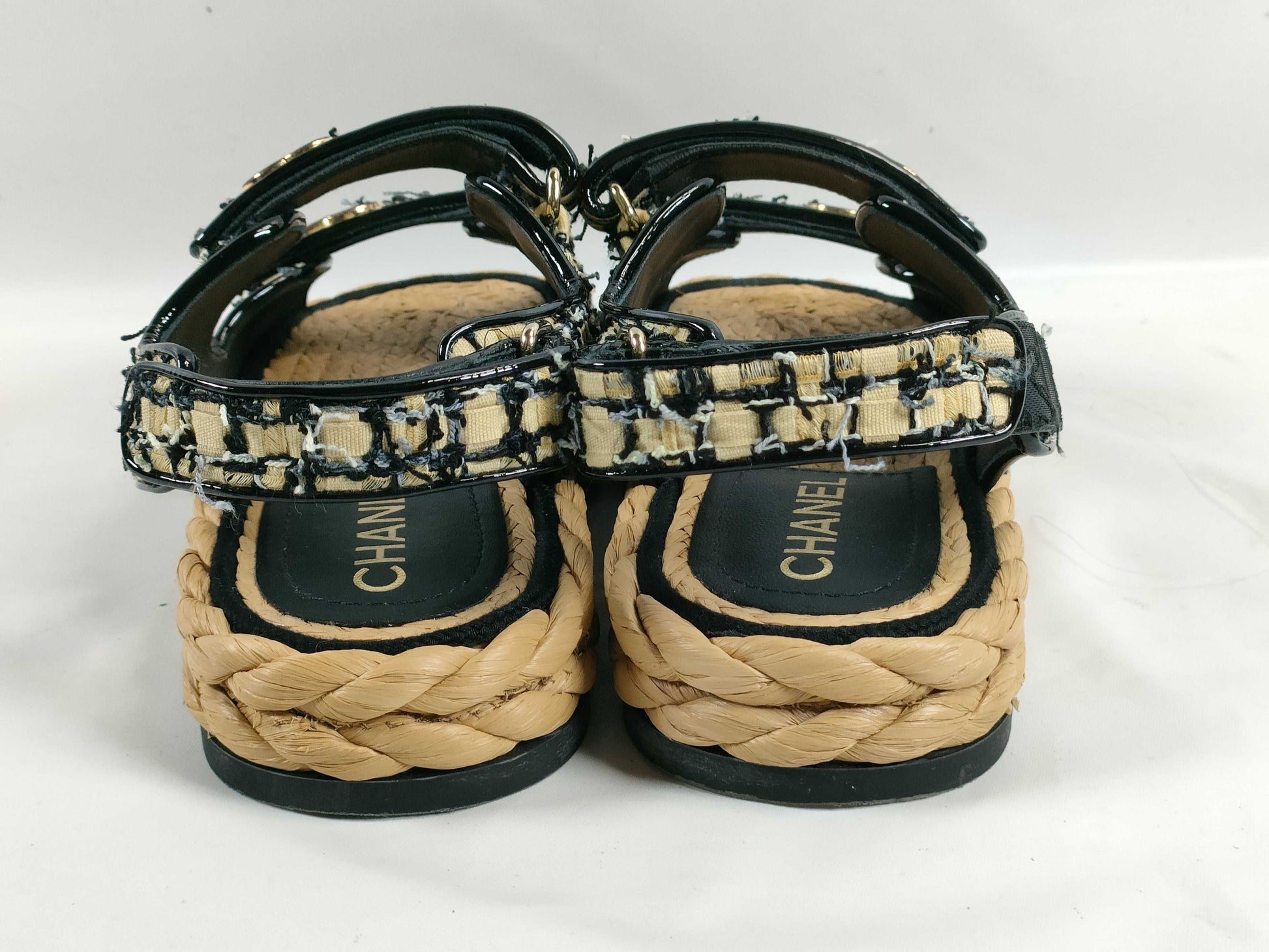 CHANEL Tweed Sandals
