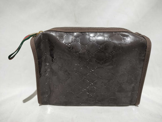 GUCCI Sherry PVC Pouch Damaged