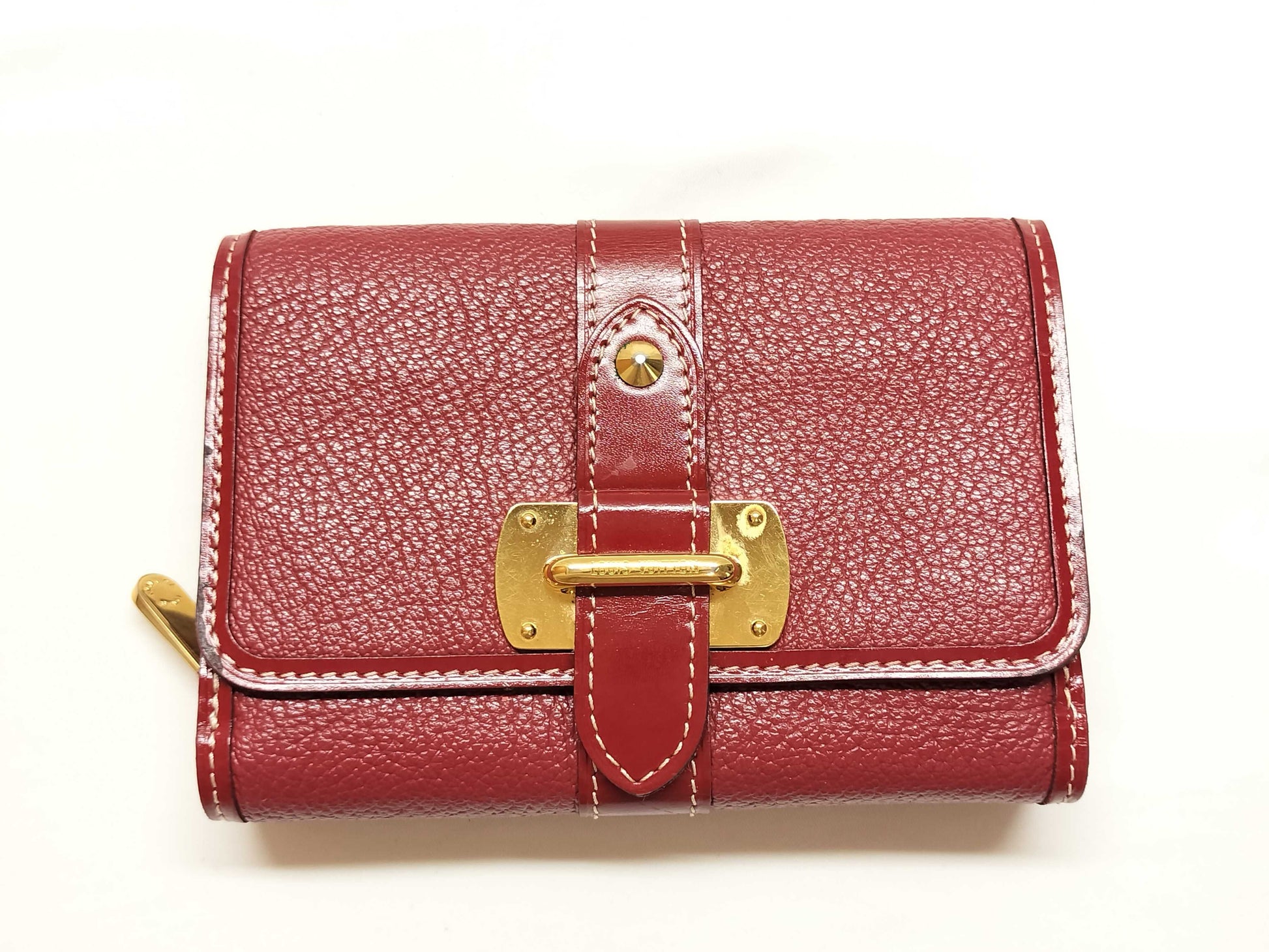 LOUIS VUITTON Taiga wallet with initials