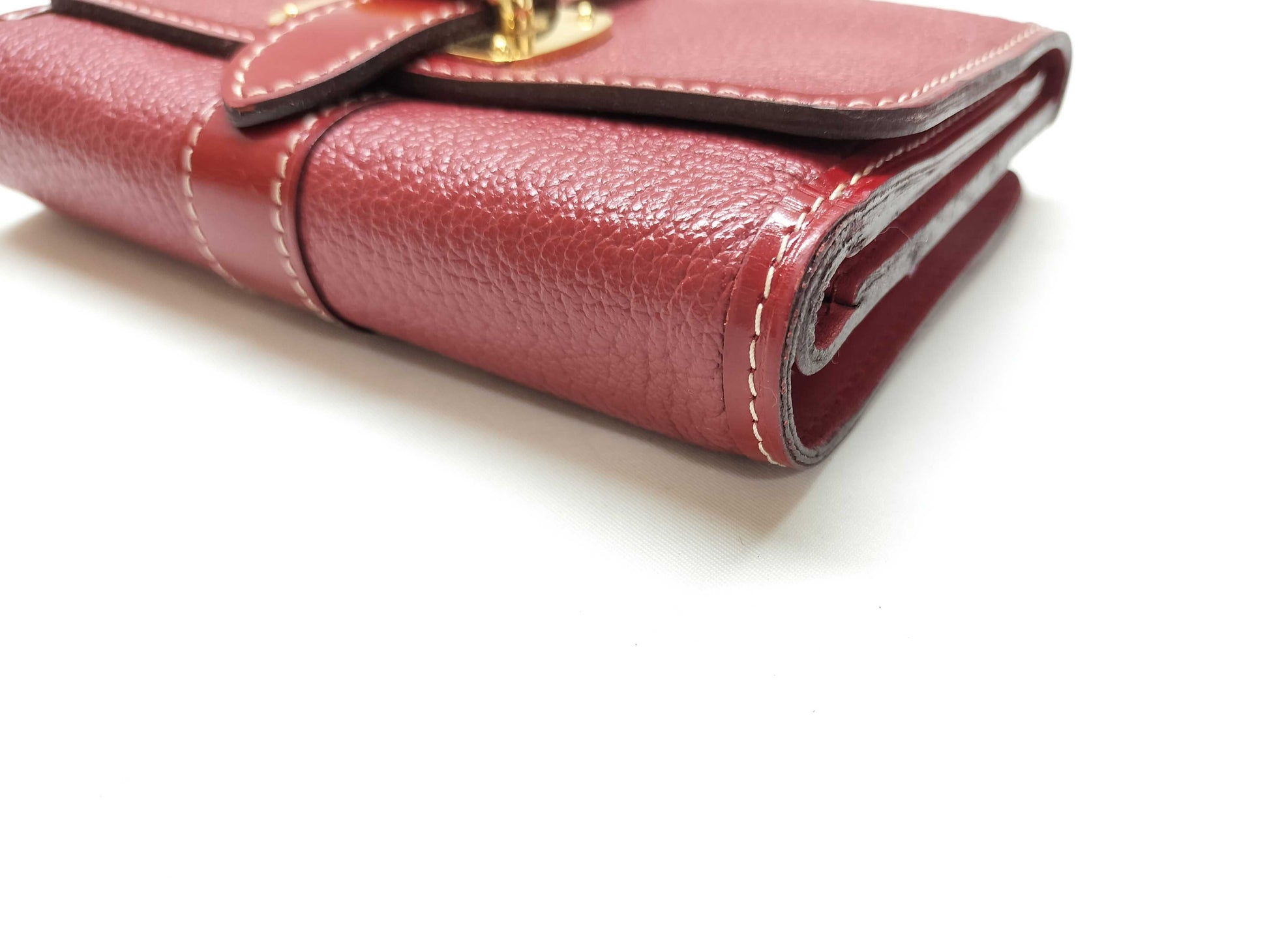 LOUIS VUITTON Taiga wallet with initials