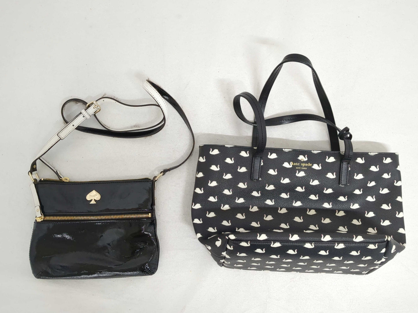 Kate Spade Swan Patent Tote Shoulder Bag