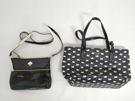Kate Spade Swan Patent Tote Shoulder Bag