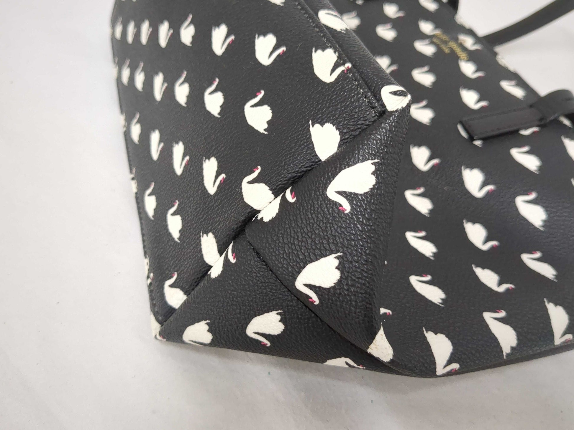 Kate Spade Swan Patent Tote Shoulder Bag