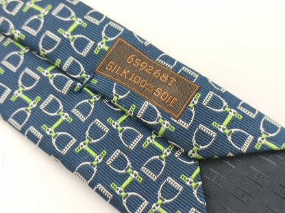 HERMES H logo/tie tie
