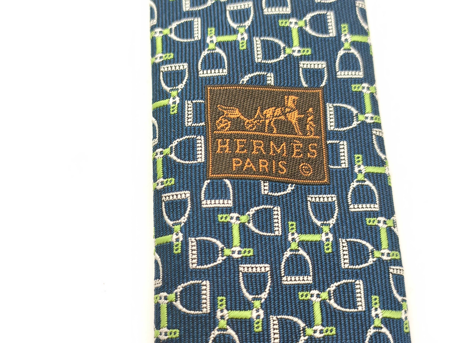 HERMES H logo/tie tie