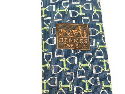 HERMES H logo/tie tie