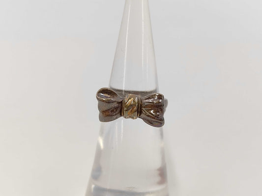 Tiffany & Co. Ribbon Ring 750/925 SV925 3.8g Ring