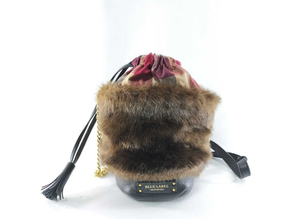 BURBERRY Blue Label Drawstring Shoulder Bag