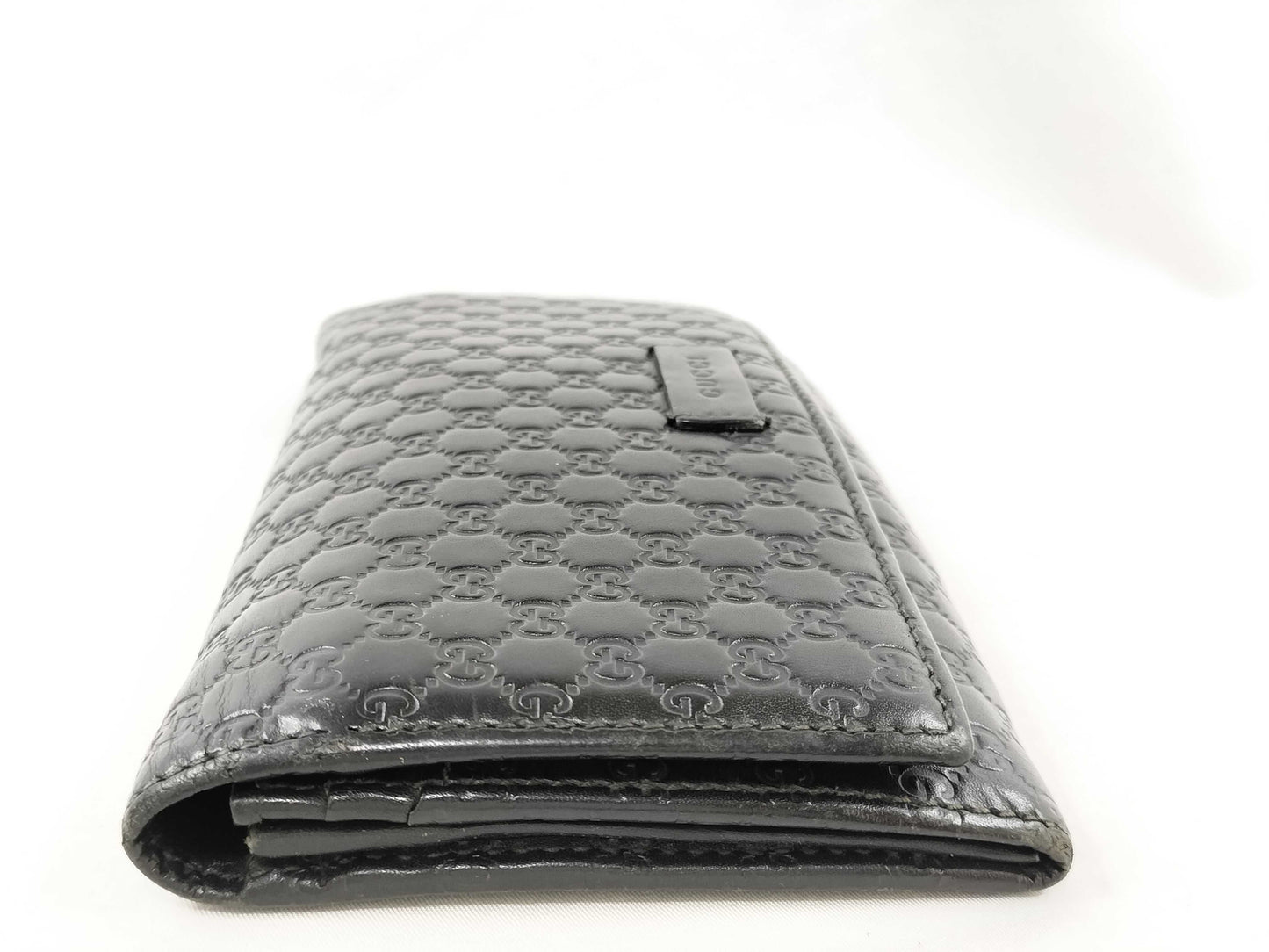 GUCCI GG Long Wallet Black Leather Wallet