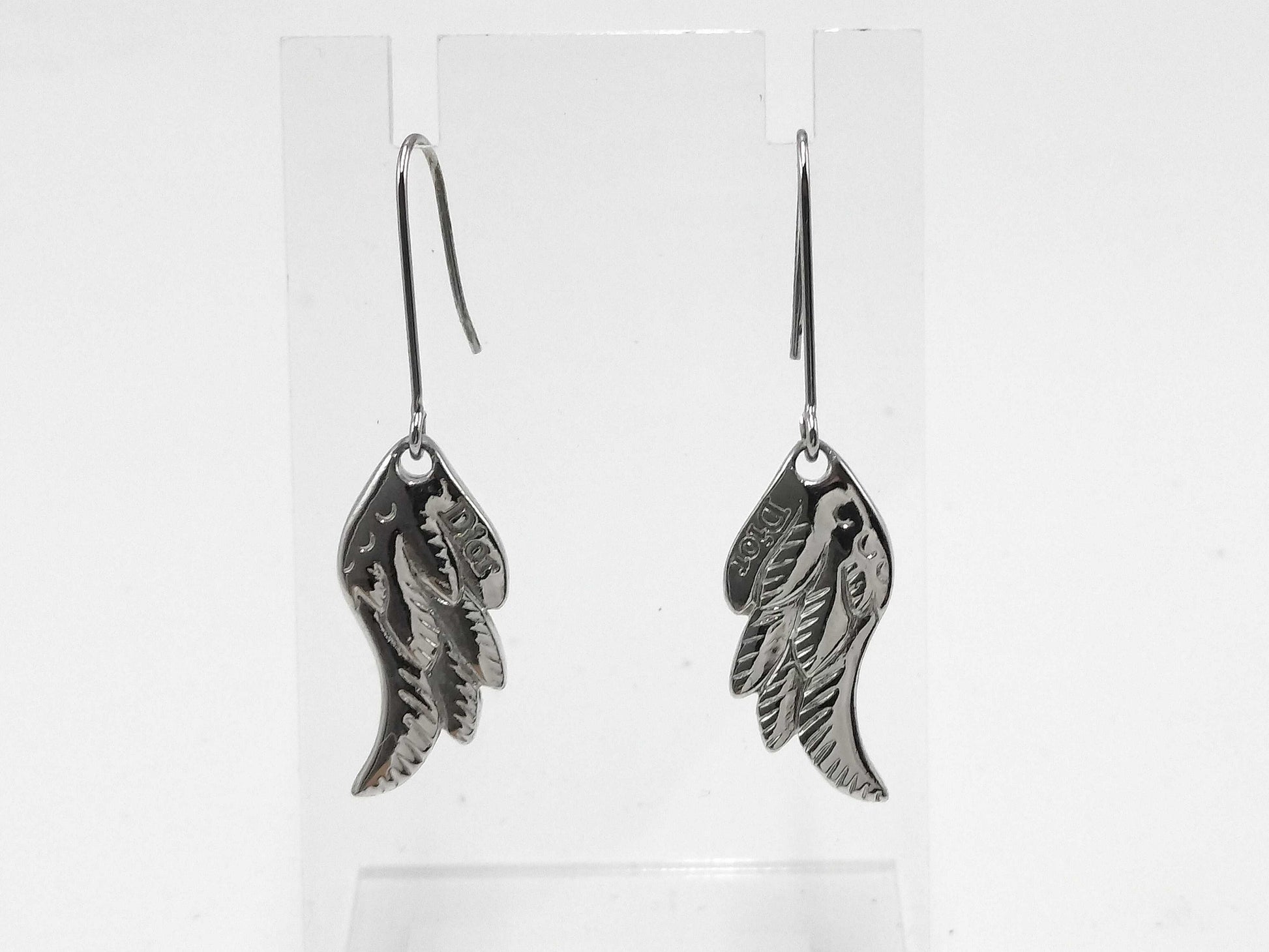 Dior feather earrings
