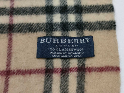 BURBERRY London Nova 100% Lambswool Scarf
