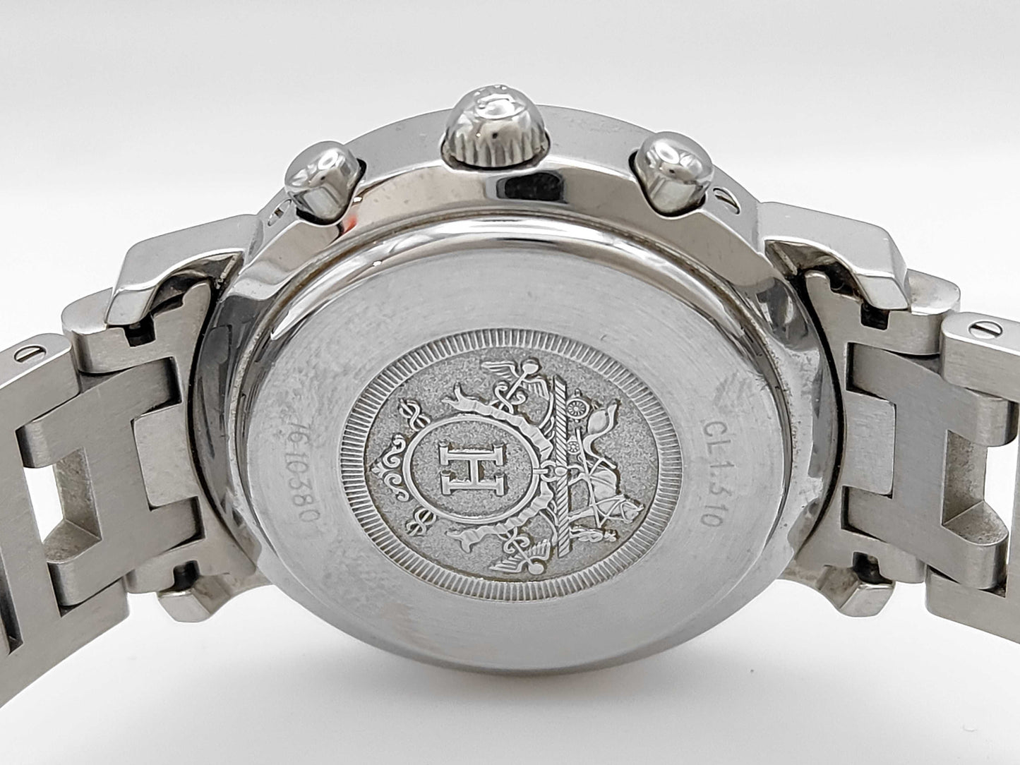 HERMES CL1.310 1610415 Quartz White Dial Women's Watch