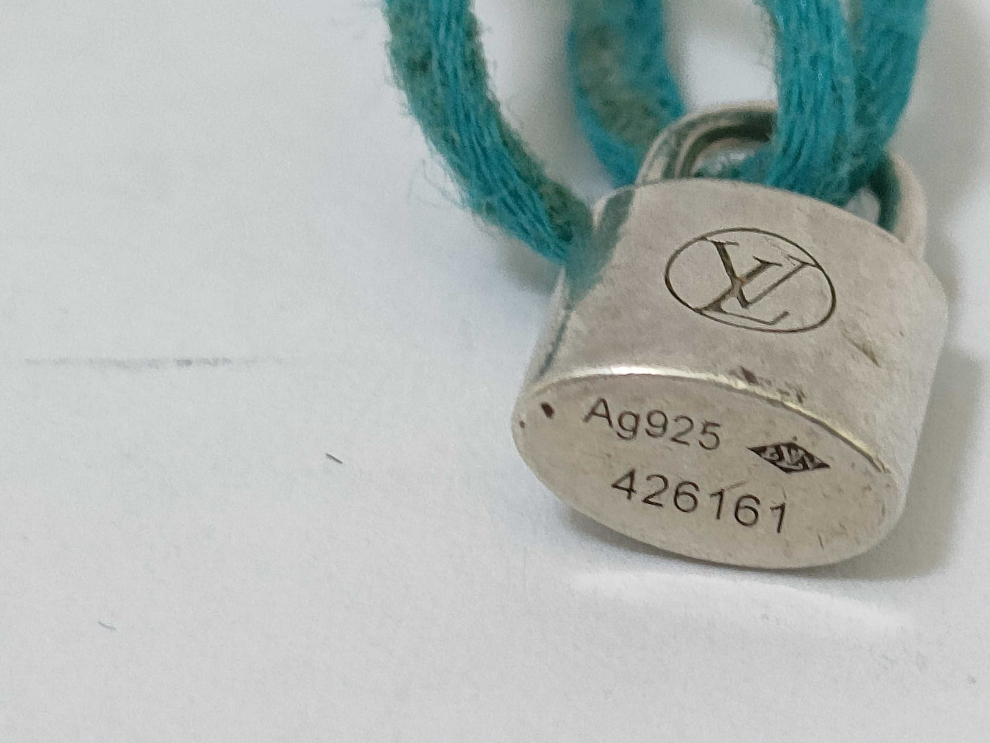 LOUIS VUITTON Monogram Bracelet AG925 Lockit Q95590 Bracelet/Bangle