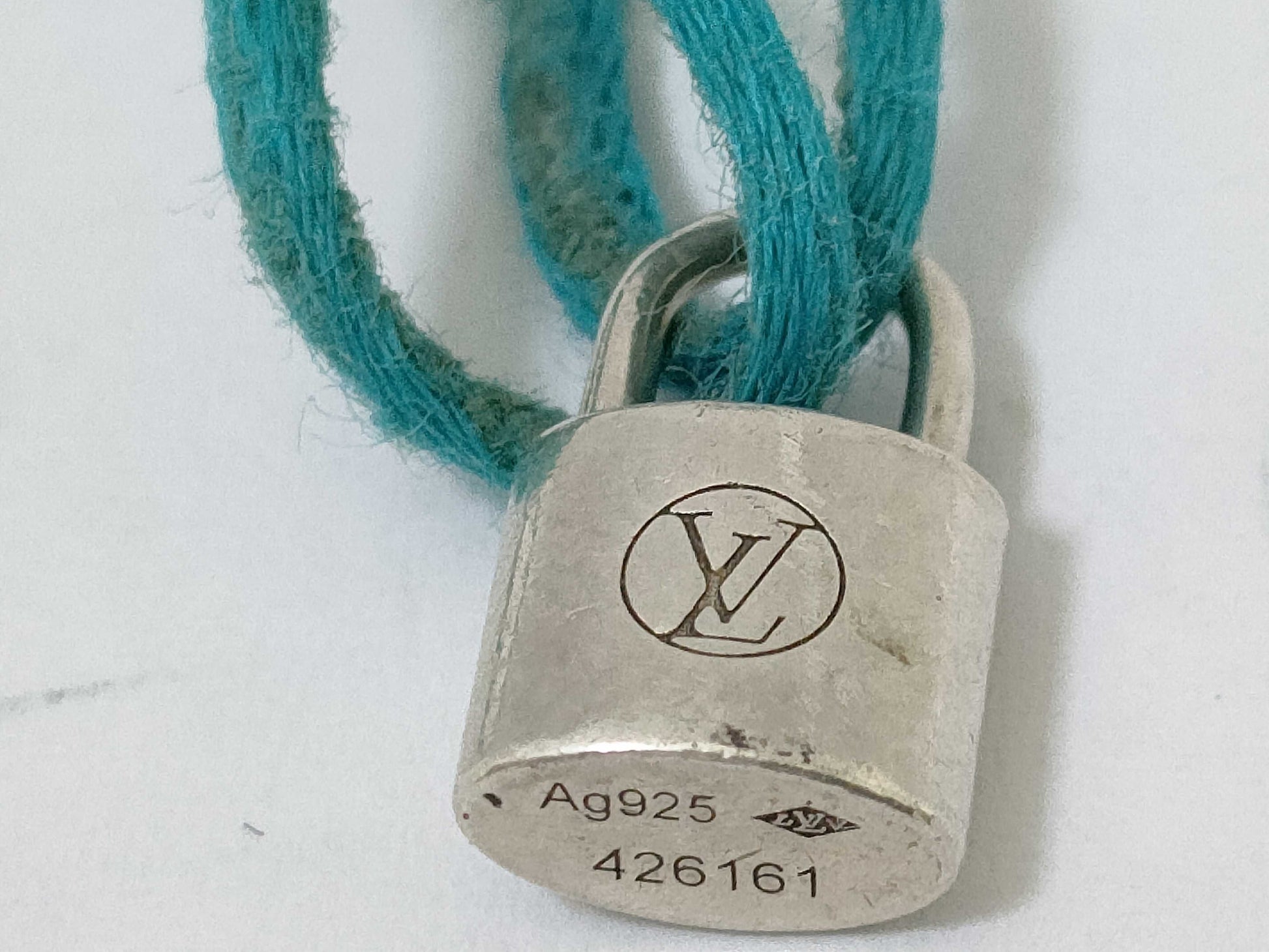 LOUIS VUITTON Monogram Bracelet AG925 Lockit Q95590 Bracelet/Bangle