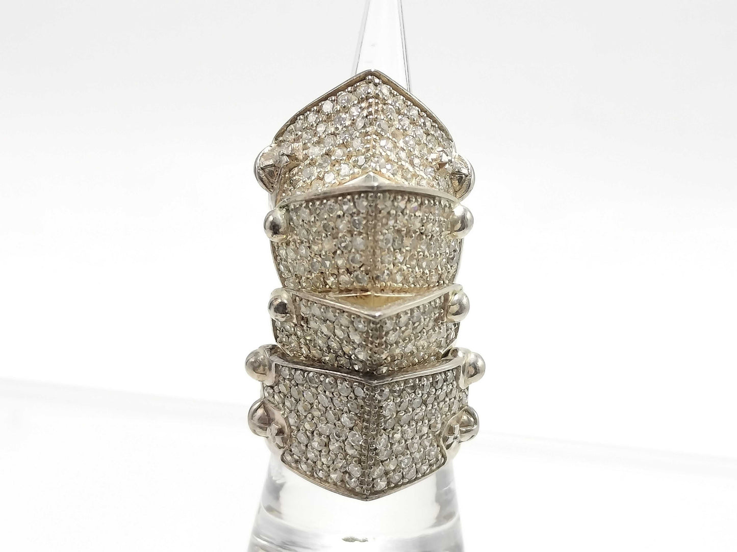 Vivienne Westwood Vivienne Armour Ring with Stones, 925