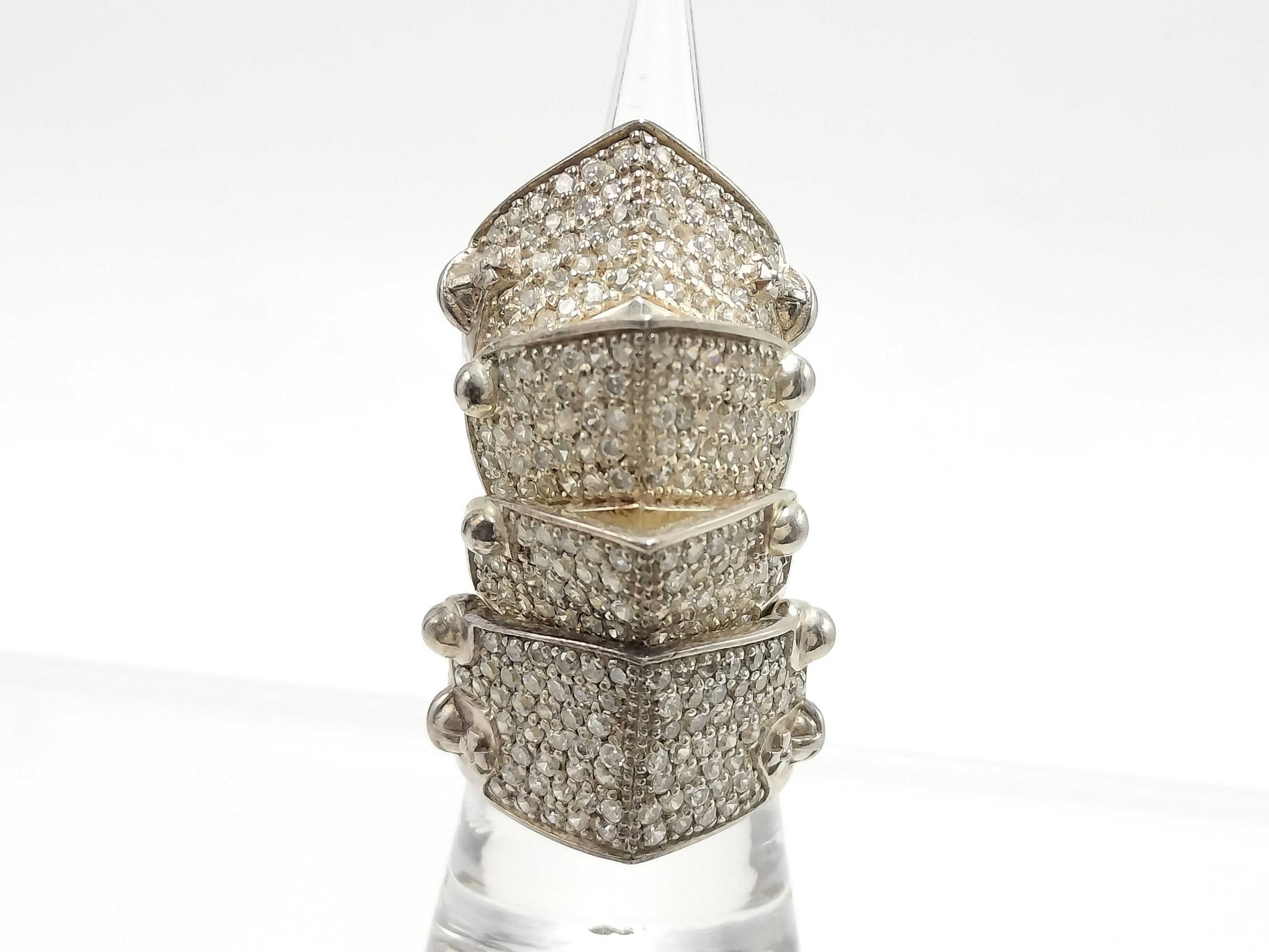 Vivienne Westwood Vivienne Armour Ring with Stones, 925