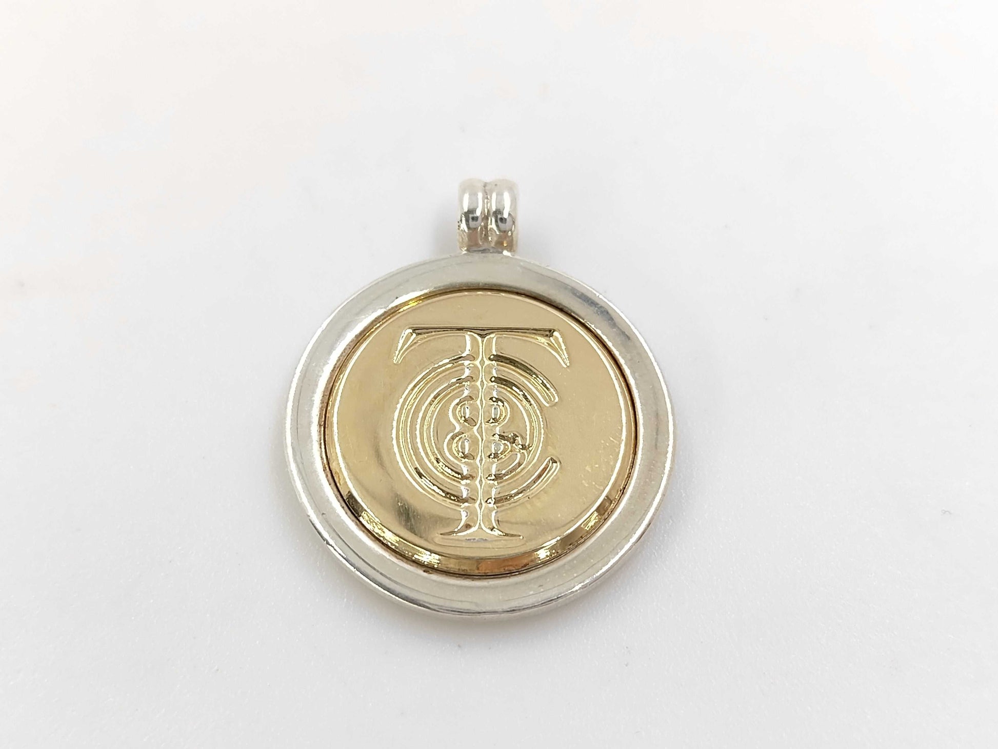 Tiffany & Co. 750 T&C Coin Top SV925 Pendant Top
