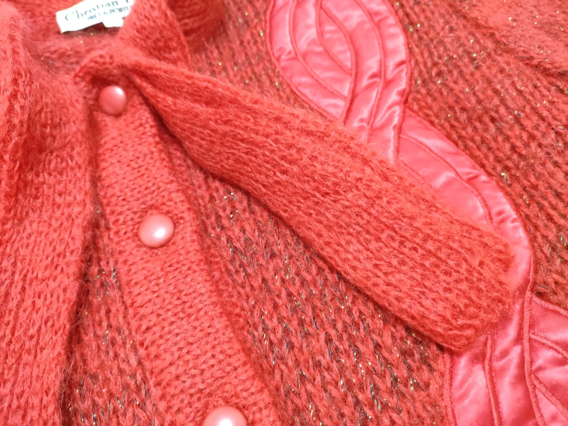 Dior knit red cardigan