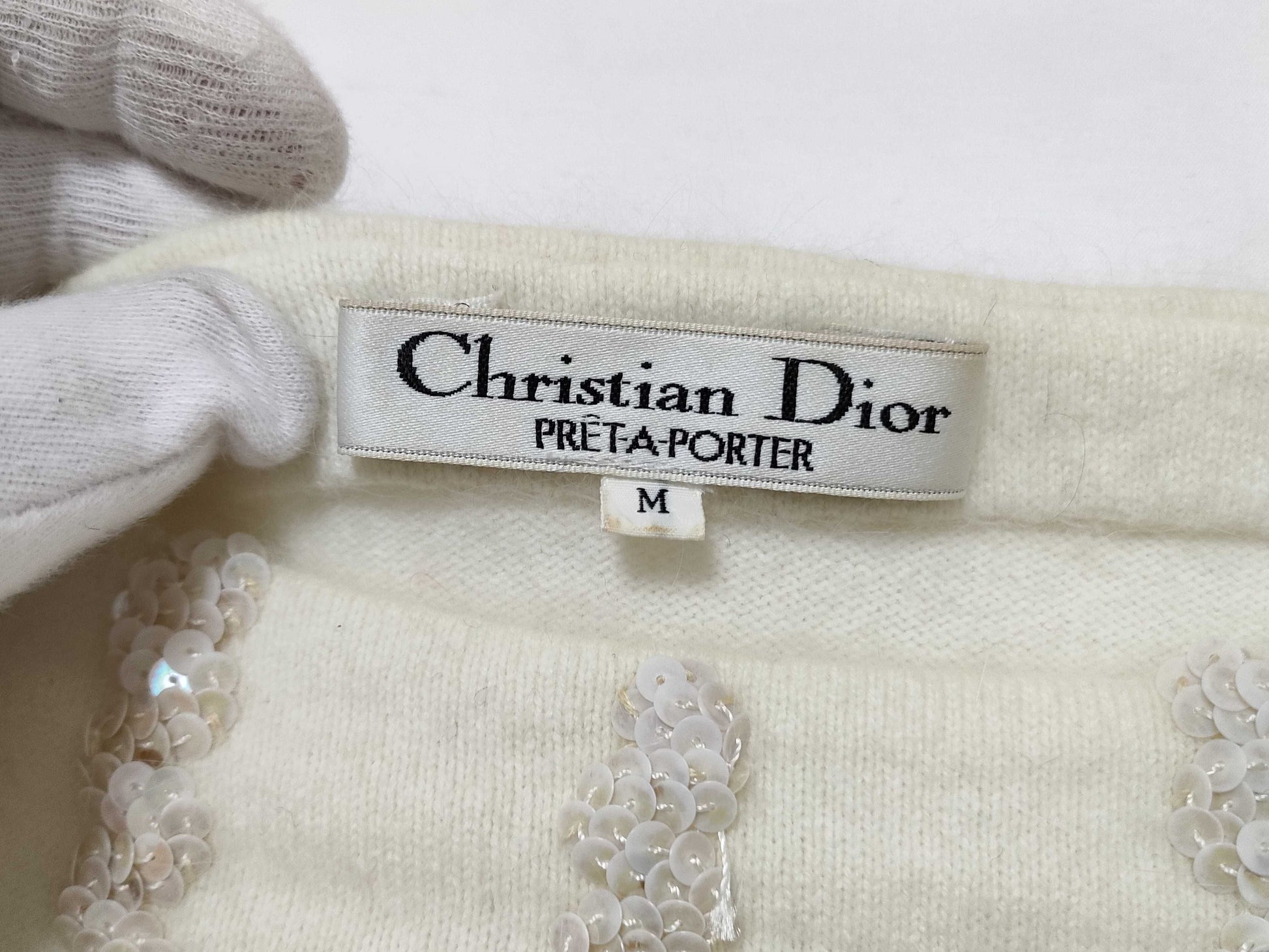 Dior knit top white top