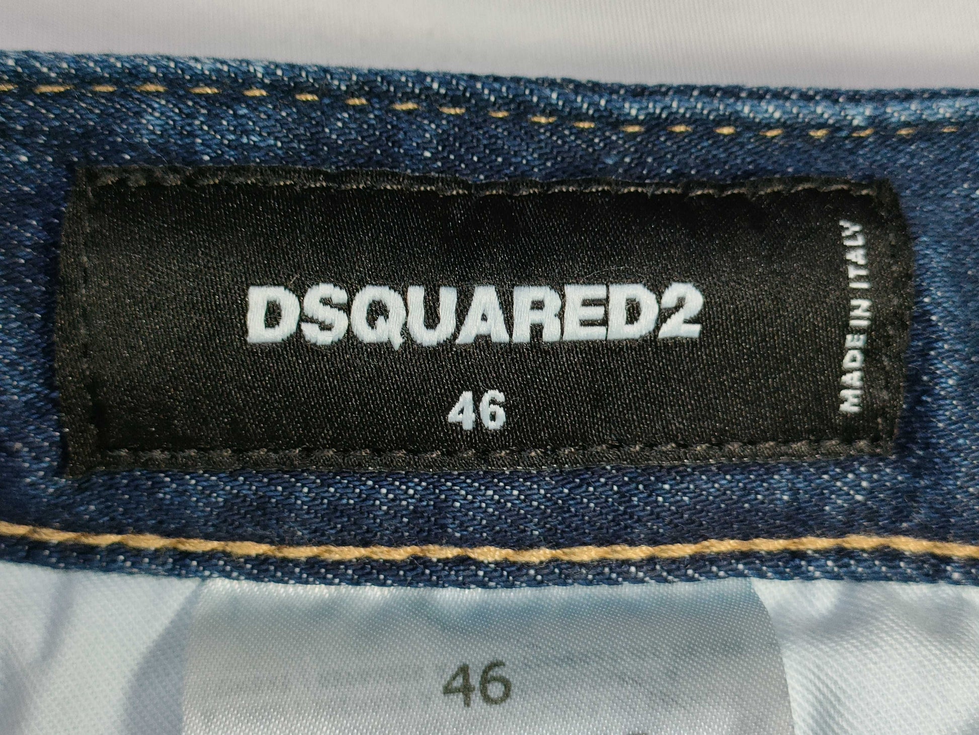 DSQUARED2 Painted Distressed Denim Pants with Tags