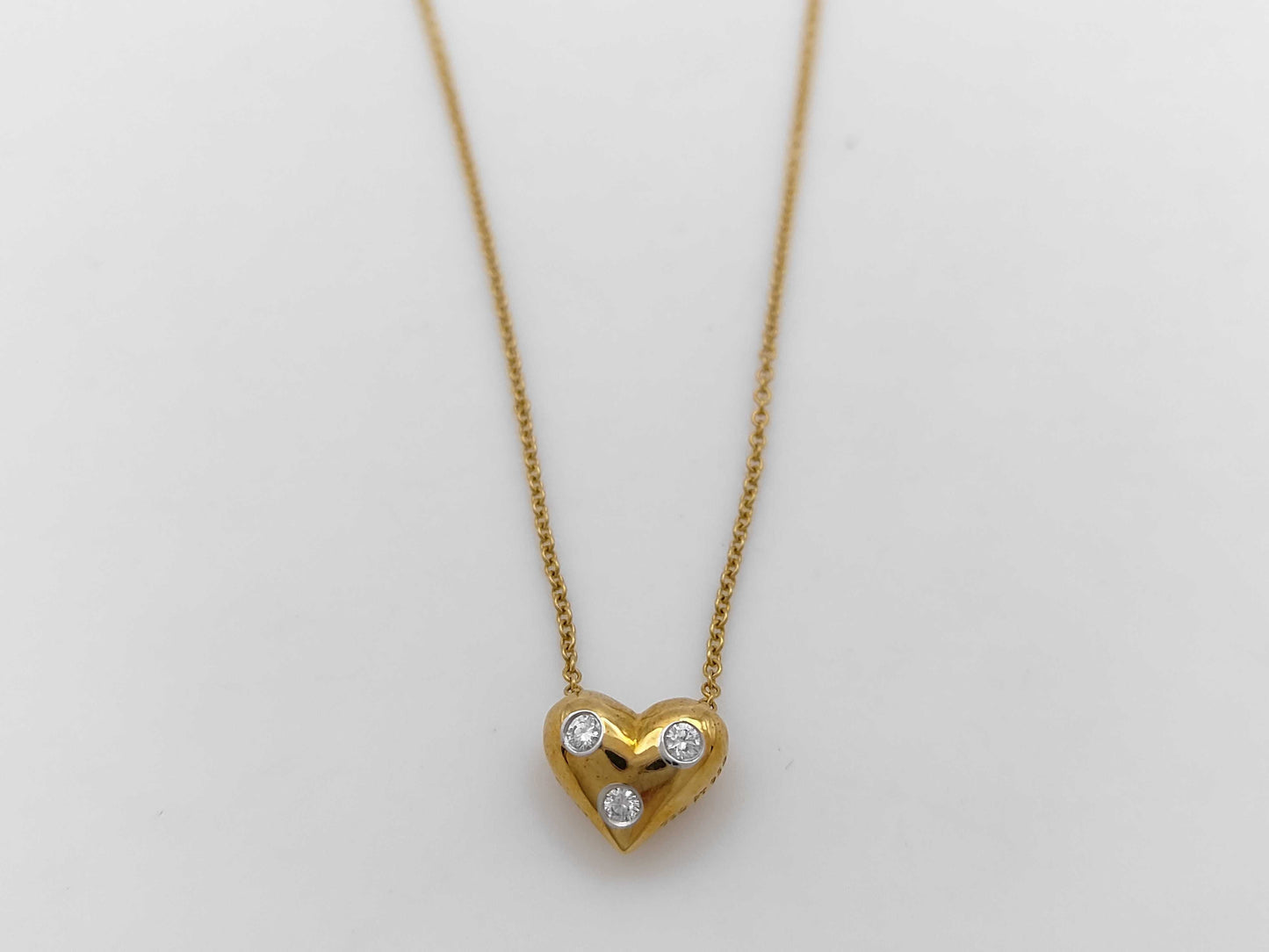 Tiffany & Co. Dots Diamond 750 3.9g Necklace