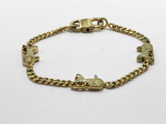 CELINE Carriage Hardware Gold Bracelet Bracelet Bangle