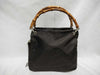 GUCCI Bamboo Nylon Tote Handbag