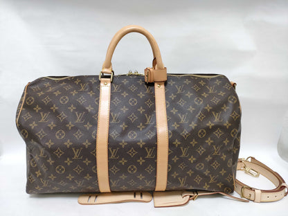 LOUIS VUITTON Monogram M41414 Keepall Bandouliere 55 Boston Bag