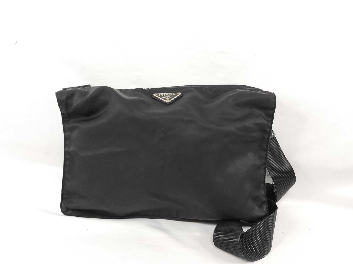 PRADA Nylon Shoulder Bag with No Gusset