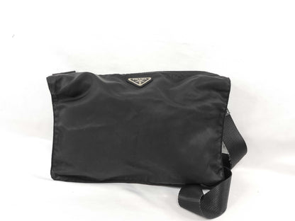 PRADA Nylon Shoulder Bag with No Gusset