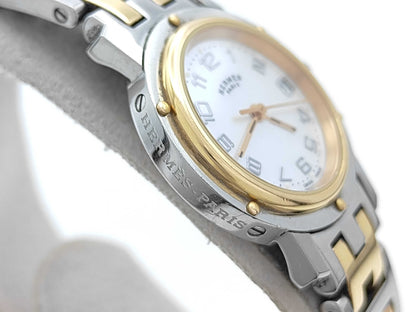 HERMES CL4.221 2724244 Quartz Shell Dial Women's Watch