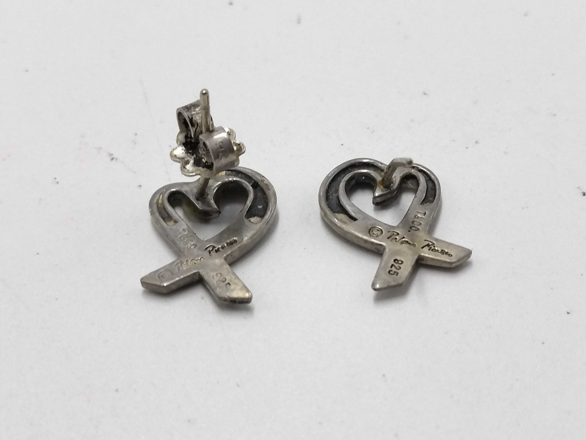 Tiffany & Co. 925 Loving Heart Earrings 
