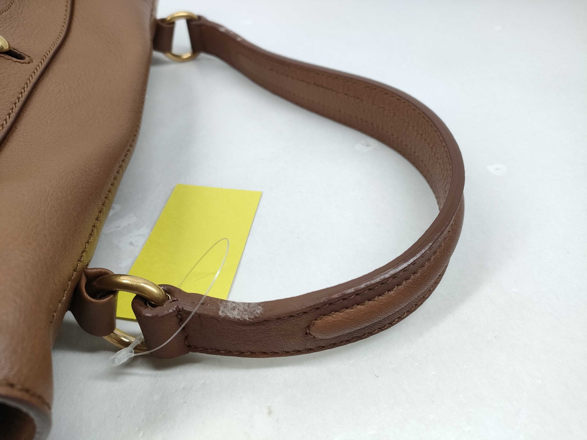 Yves Saint Laurent Muse Toe M Cotton Cognac Handbag