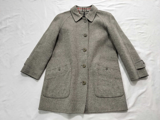 BURBERRY Wool Gray Coat