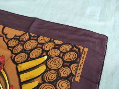 HERMES Carre Ceramique ottomane Scarf Scarf Scarf