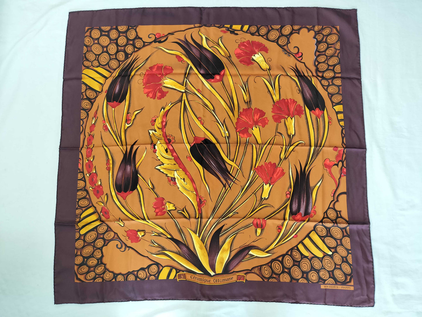 HERMES Carre Ceramique ottomane Scarf Scarf Scarf