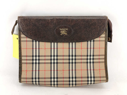 BURBERRY Check Clutch Bag Clutch Bag