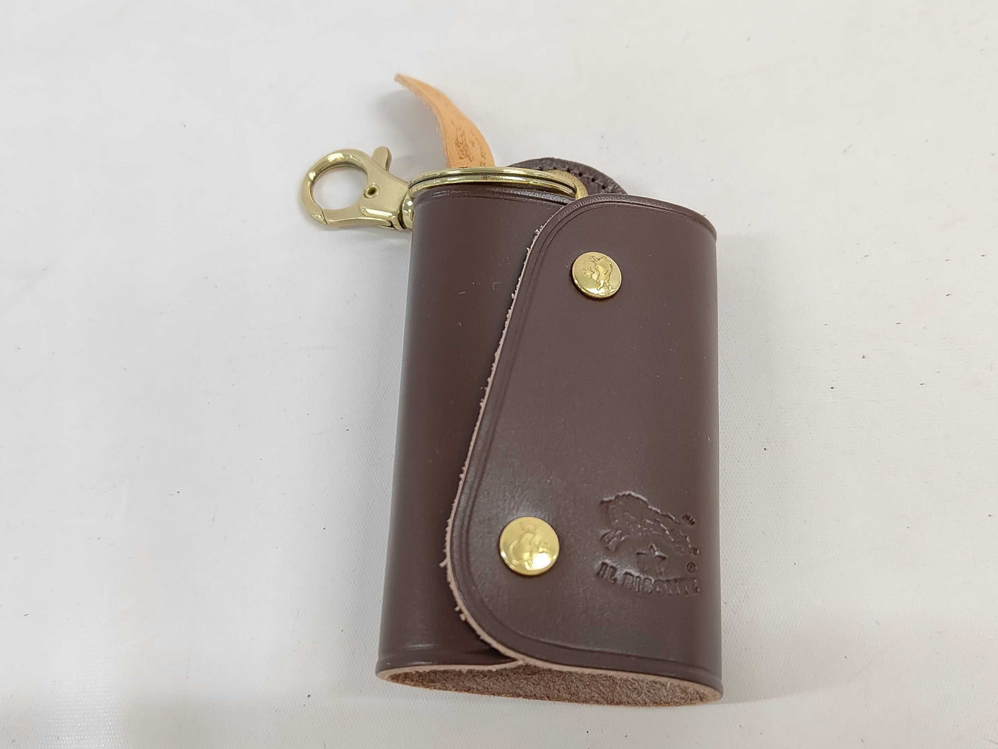 IL BISONTE Leather Key Case Key Case/Key Holder