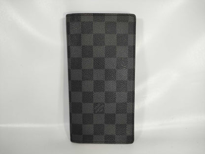 LOUIS VUITTON Damier Graphite N62665 Portefeuille Brazza Wallet