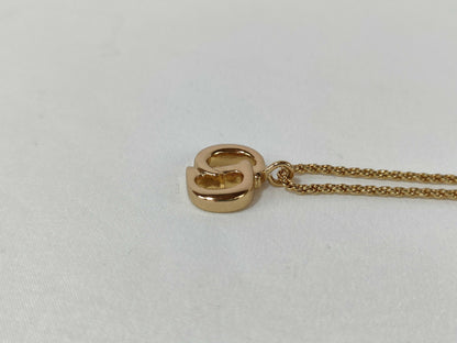 Dior Necklace Logo Gold Color Necklace