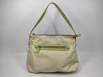 PRADA nylon one-shoulder bag, green