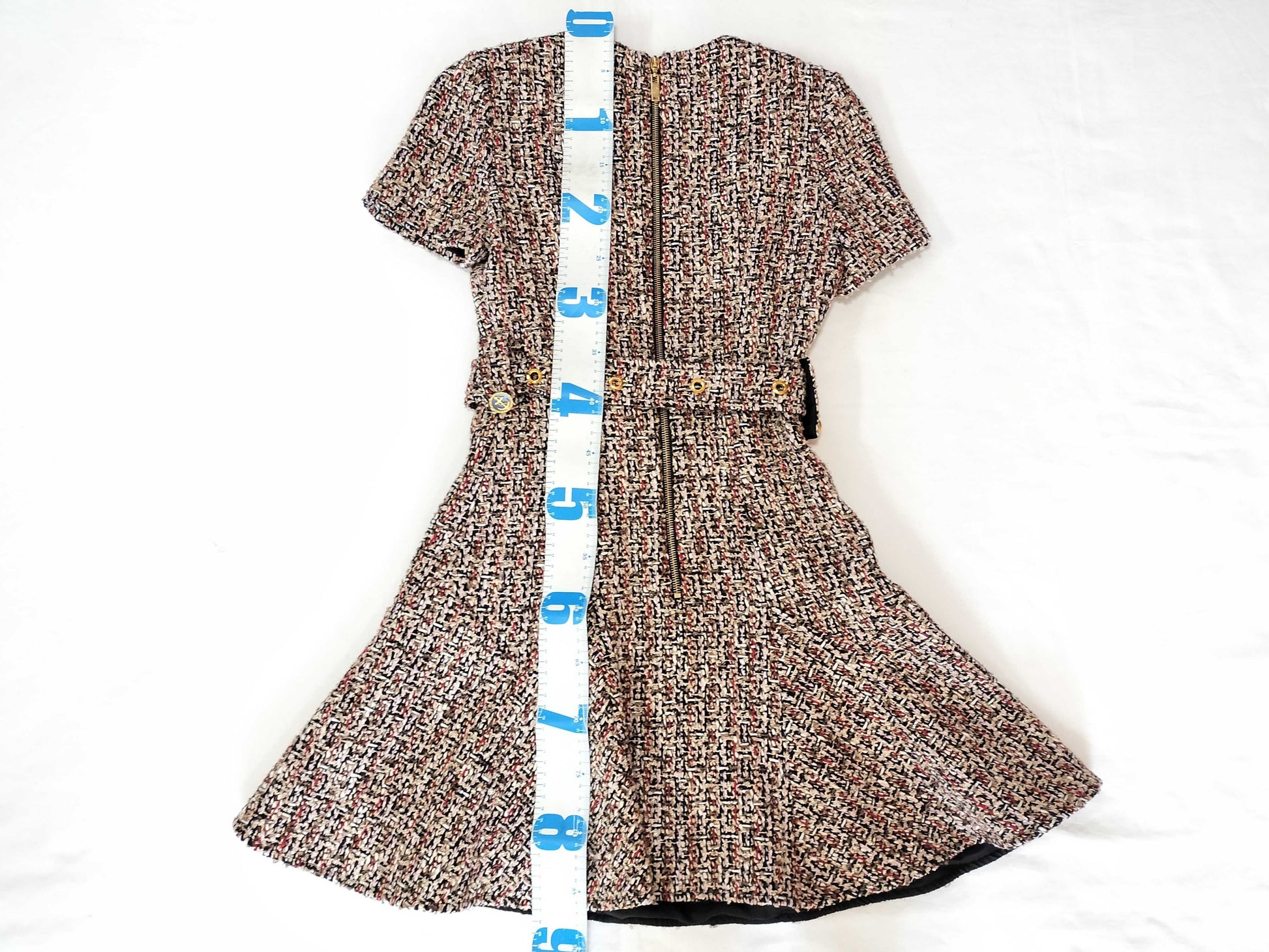 LOUIS VUITTON Multicolor/Tweed/Skater Dress/One Piece