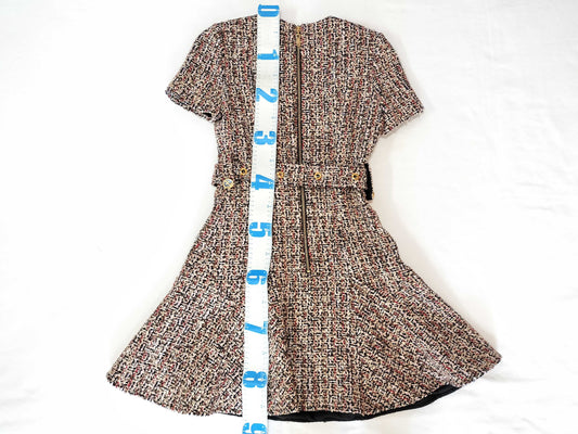 LOUIS VUITTON Multicolor/Tweed/Skater Dress/One Piece