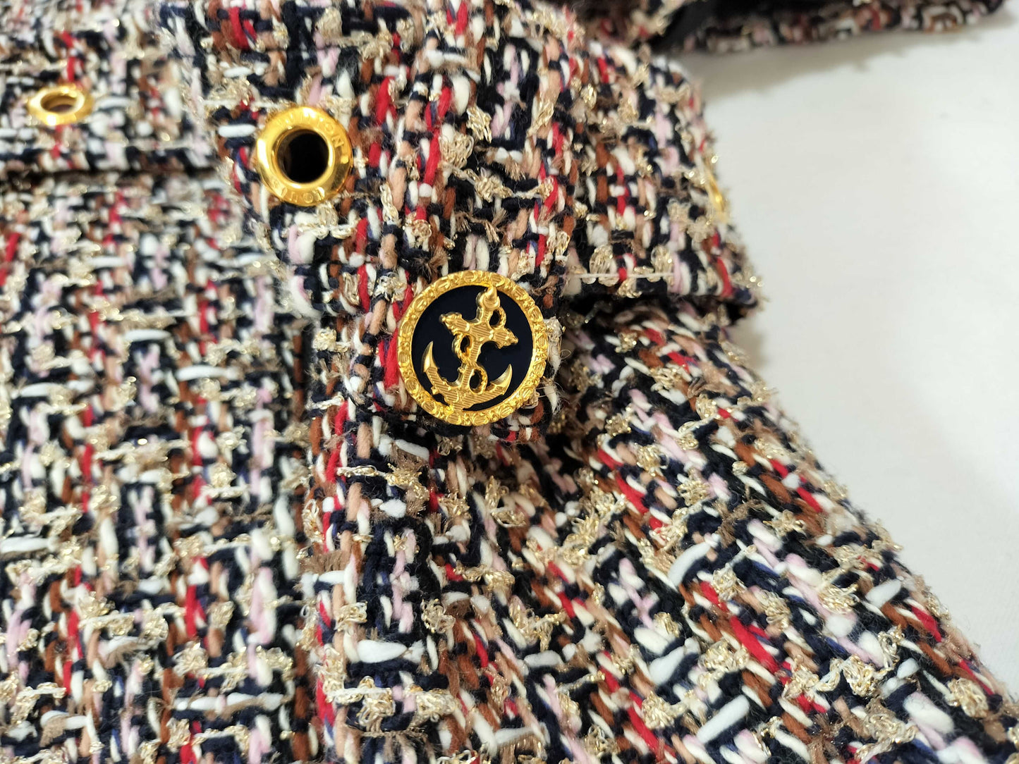 LOUIS VUITTON Multicolor/Tweed/Skater Dress/One Piece