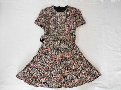 LOUIS VUITTON Multicolor/Tweed/Skater Dress/One Piece