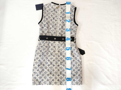 LOUIS VUITTON Monogram/Tweed Dress Dress