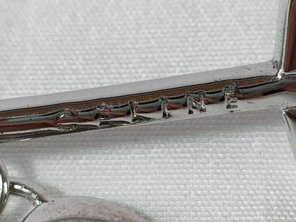 CELINE Macadam Arrow Heart Brooch, SV925, 10.9g