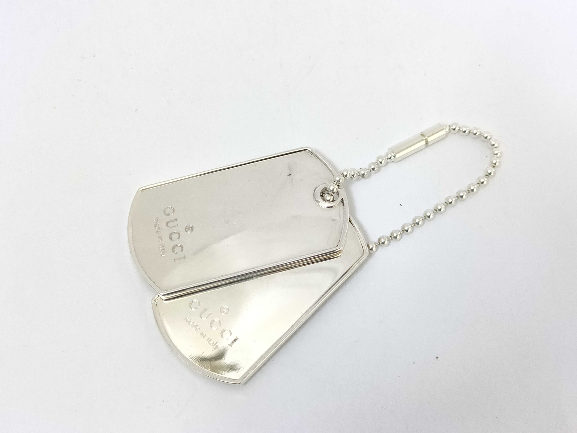 GUCCI Dog Tag 925 Charm