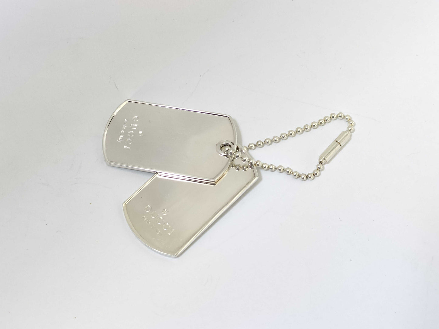 GUCCI Dog Tag 925 Charm
